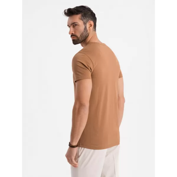  Srajca OMBRE OM-TSBS-0237 RJAVA 
