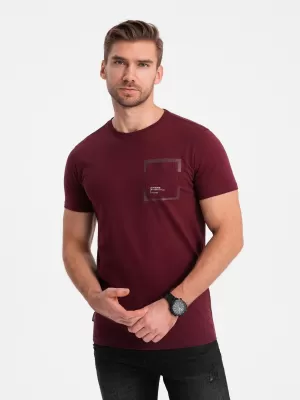 Srajca OMBRE OM-TSPT-0154 MAROON