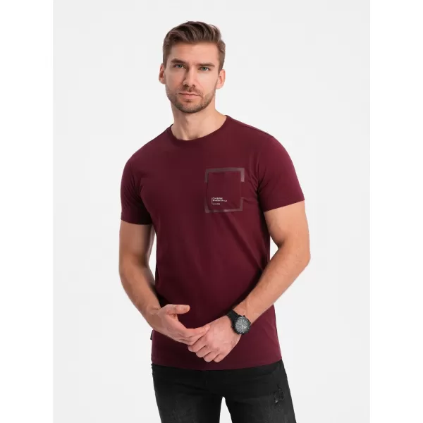  Srajca OMBRE OM-TSPT-0154 MAROON 