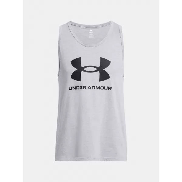  Moški brezrokavnik UNDER ARMOUR SPORTSTYLE LOGO TANK 1382883-035 SIVA 