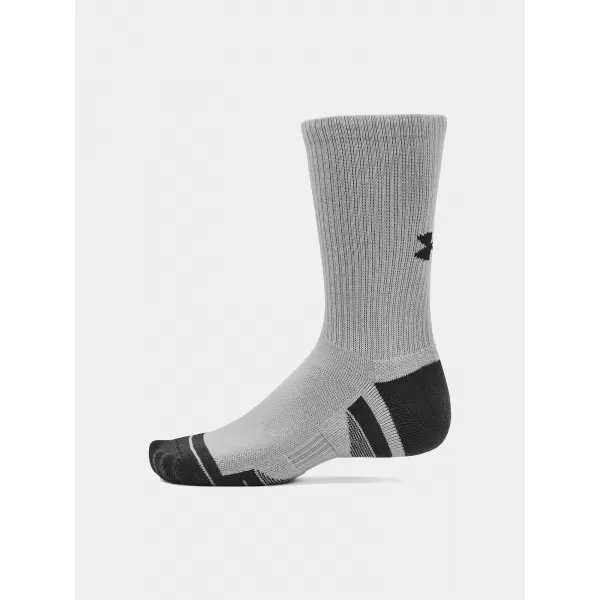  Nogavice UNDER ARMOUR PERFORMANCE TECH CREW (3 PÁRY) 1379512-011 SIVA 