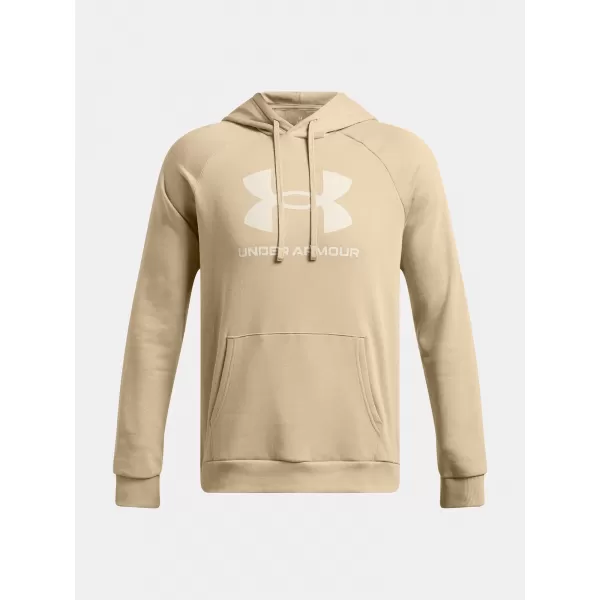  Moški pulover UNDER ARMOUR RIVAL FLEECE LOGO HD 1379758-299 RJAVA 