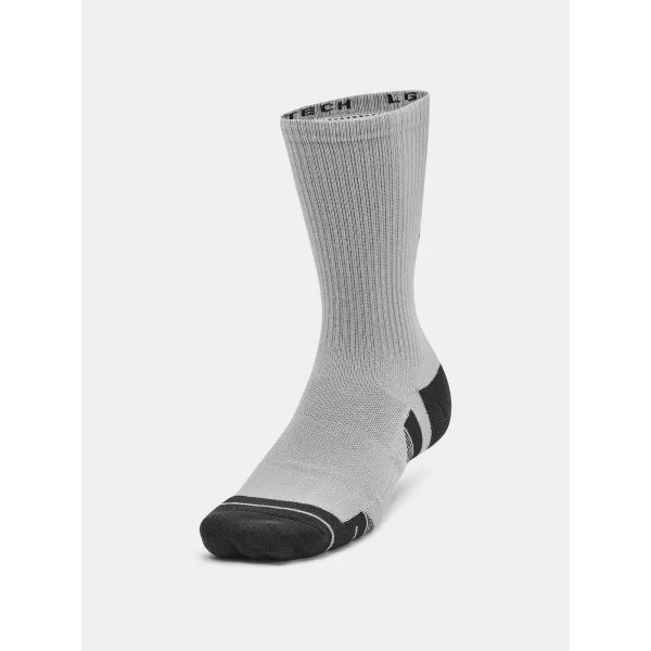 Nogavice UNDER ARMOUR PERFORMANCE TECH CREW (3 PÁRY) 1379512-011 SIVA 