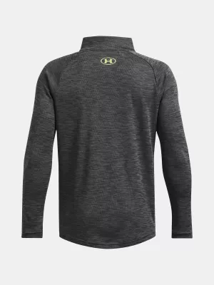 Fantovska majica s kratkimi rokavi UNDER ARMOUR TECH TEXTURED 1/2 ZIP 1382791-025 SIVA