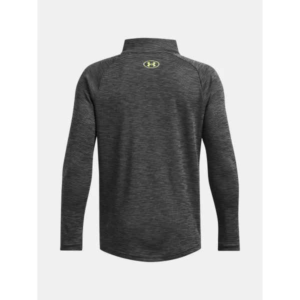  Fantovska majica s kratkimi rokavi UNDER ARMOUR TECH TEXTURED 1/2 ZIP 1382791-025 SIVA 