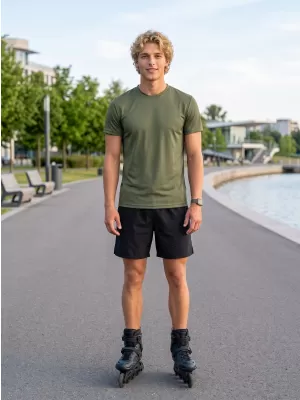 Moška funkcionalna majica ALTISPORT NoPrint NP/ALM421 KHAKI