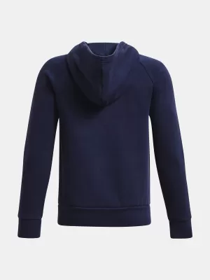 Fantovski pulover UNDER ARMOUR RIVAL FLEECE FZ HOODIE 1379794-410 MODRA