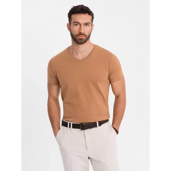  Srajca OMBRE OM-TSBS-0237 RJAVA 