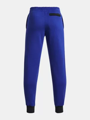 Fantovske trenirke UNDER ARMOUR RIVAL FLEECE SCRIPT JGRS 1379789-400 MODRA