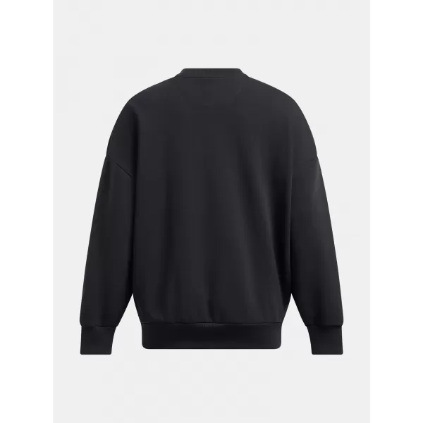  Ženski pulover UNDER ARMOUR ICON HWT TERRY OS CREW 1386493-001 ČRNA 