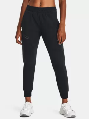 Ženske trenirke UNDER ARMOUR UNSTOPPABLE FLC JOGGER 1379846-001 ČRNA