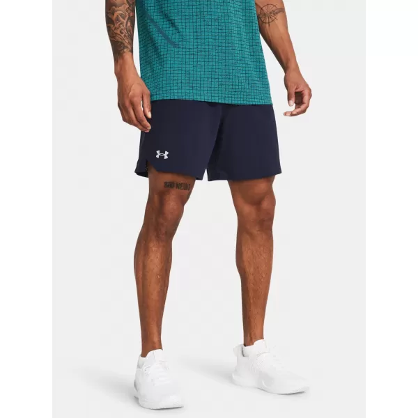 Moške kratke hlače UNDER ARMOUR VANISH WOVEN 6IN SHORTS 1373718-410 MODRA 