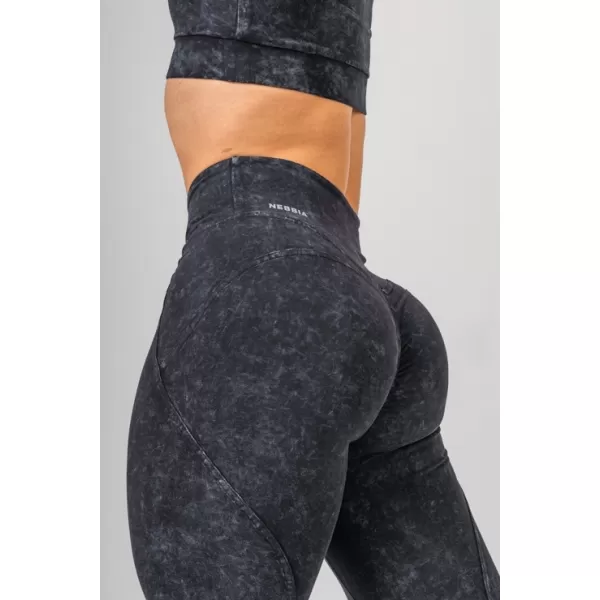  Sprane pajkice z visokim pasom GYM WARRIOR 776 ČRNE Nebbia 