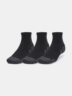 Nogavice UNDER ARMOUR PERFORMANCE TECH QTR (3 PÁRY) 1379510-001 ČRNA