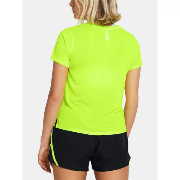  Ženska majica s kratkimi rokavi UNDER ARMOUR LAUNCH SHORTSLEEVE 1382434-731 ZELENA 
