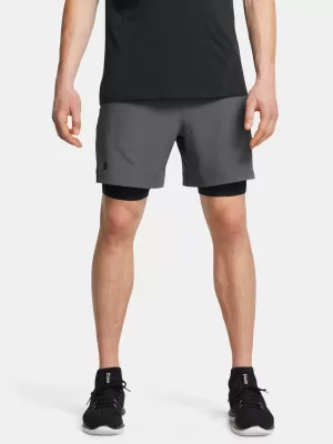 Moške kratke hlače UNDER ARMOUR VANISH WOVEN 2IN1 STS 1373764-025 SIVA
