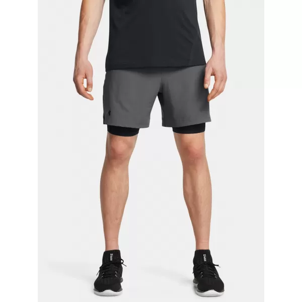  Moške kratke hlače UNDER ARMOUR VANISH WOVEN 2IN1 STS 1373764-025 SIVA 