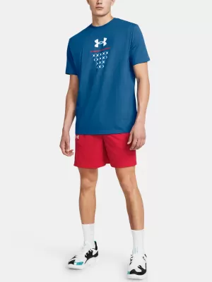 Moške kratke hlače UNDER ARMOUR BASELINE SHORT 1383389-600 RDEČA