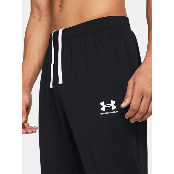  Moške športne hlače UNDER ARMOUR MS CH. PIQUE PANT 1382602-001 ČRNA 