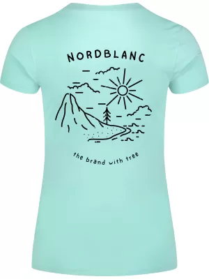 Ženska majica s kratkimi rokavi NORDBLANC INTERSECT NBSLT8179 SVETLO MODRA