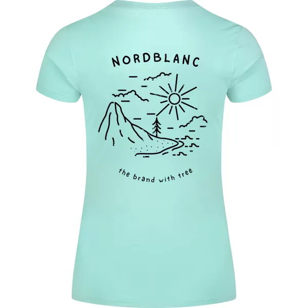  Ženska majica s kratkimi rokavi NORDBLANC INTERSECT NBSLT8179 SVETLO MODRA 