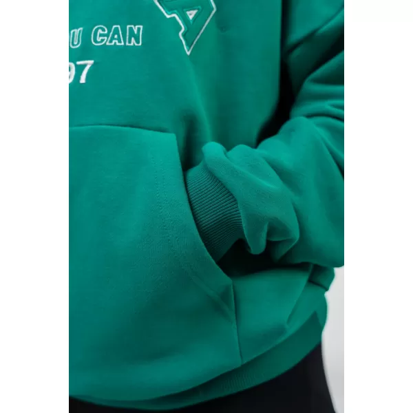  Oversize jopica s kapuco GYM RAT 256 GREEN Nebbia 