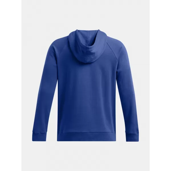  Moški pulover UNDER ARMOUR RIVAL FLEECE HOODIE 1379757-432 MODRA 