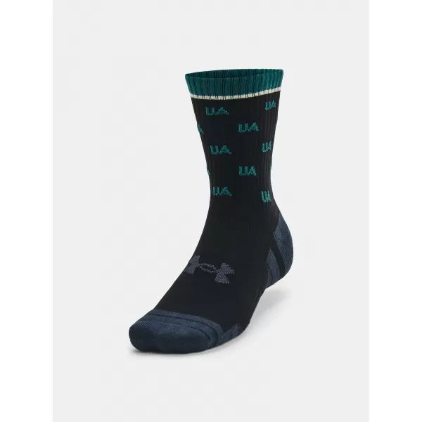  Nogavice UNDER ARMOUR PERF COTTON NOV MID (2 PÁRY) 1379534-002 ČRNA 
