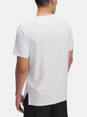Moška majica s kratkimi rokavi UNDER ARMOUR LAUNCH ELITE SHORTSLEEVE 1389802-100 BELA