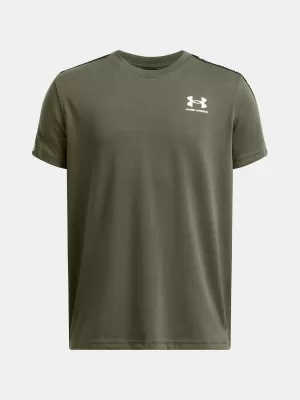 Fantovska majica s kratkimi rokavi UNDER ARMOUR B ICON TAPED SS 6001583-390 ZELENA