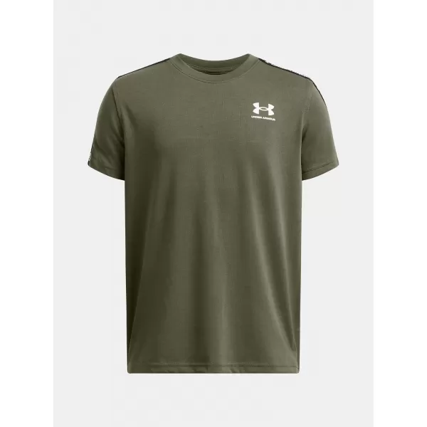  Fantovska majica s kratkimi rokavi UNDER ARMOUR B ICON TAPED SS 6001583-390 ZELENA 