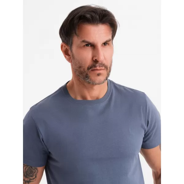  Srajca OMBRE OM-TSBS-0236 MODRI ​​DENIM 