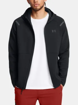 Moški pulover UNDER ARMOUR UNSTOPPABLE FLC FZ HD EU 1389352-001 ČRNA