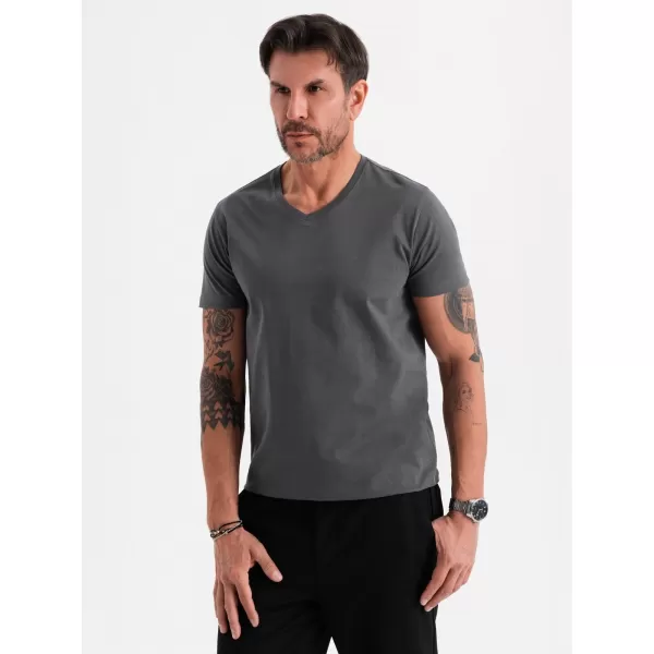  Srajca OMBRE OM-TSBS-0237 GRAFIT 