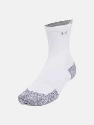 Nogavice UNDER ARMOUR AD RUN CUSHION CREW (3 PÁRY) 1387043-101 BELA