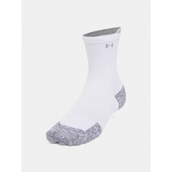  Nogavice UNDER ARMOUR AD RUN CUSHION CREW (3 PÁRY) 1387043-101 BELA 