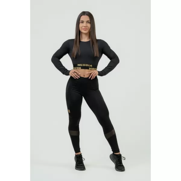  Ženske oblikovalne push-up pajkice INTENSE Heart-Shaped 843 BLACK/GOLD Nebbia 
