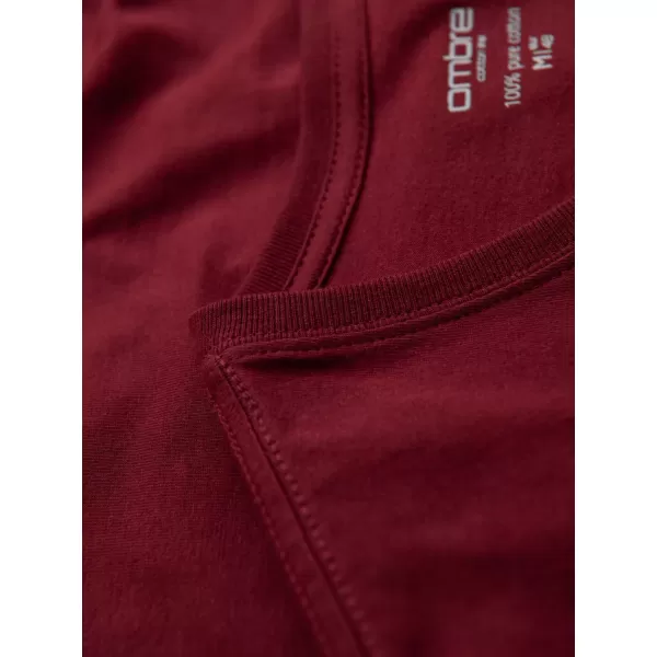  Srajca OMBRE OM-TSBS-0237 MAROON 