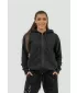 Ženski športni pulover s kapuco INTENSE Signature 845 BLACK Nebbia