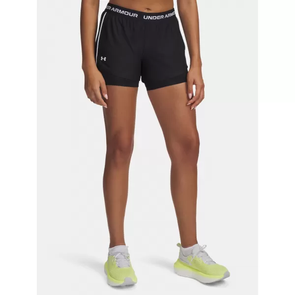  Ženske kratke hlače UNDER ARMOUR TECH PLAY UP 2IN1 SHORTS 1389895-001 ČRNA 