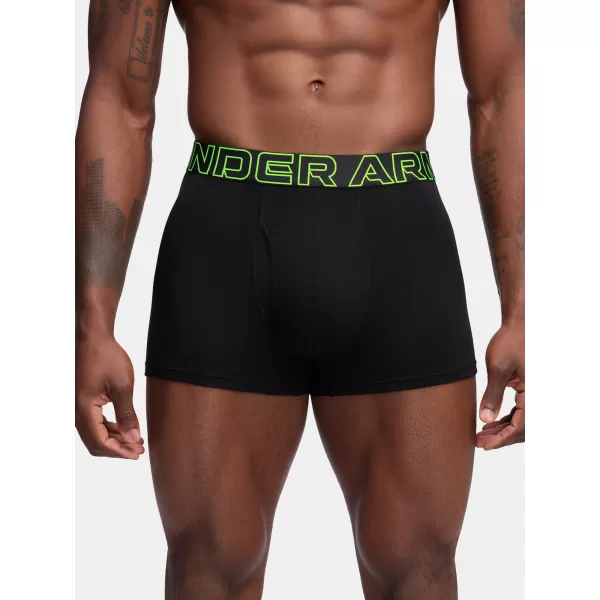  Moške boksarice UNDER ARMOUR M PERF COTTON 3IN (3KS) 1383891-004 ČRNA 