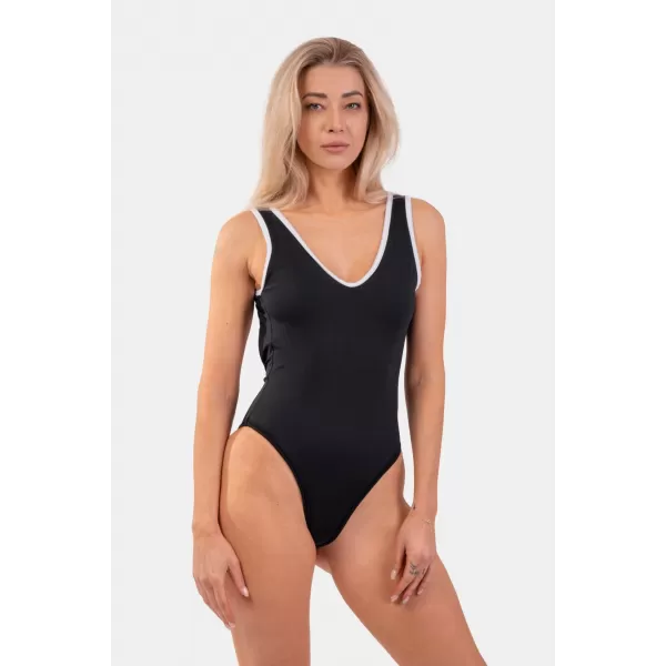  Popolne črne kopalke French style 460 BLACK Nebbia 