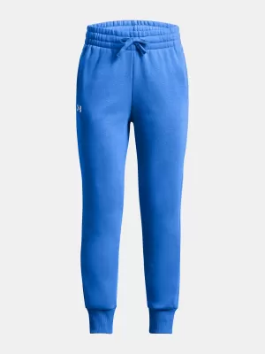 Dekliške trenirke UNDER ARMOUR RIVAL FLEECE JOGGERS 1379525-464 MODRA