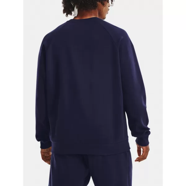  Moški pulover UNDER ARMOUR RIVAL FLEECE CREW 1379755-410 MODRA 