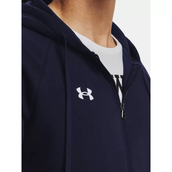  Moški pulover UNDER ARMOUR RIVAL FLEECE FZ HOODIE 1379767-410 MODRA 