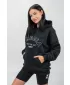 Oversize jopica s kapuco GYM RAT 256 BLACK Nebbia