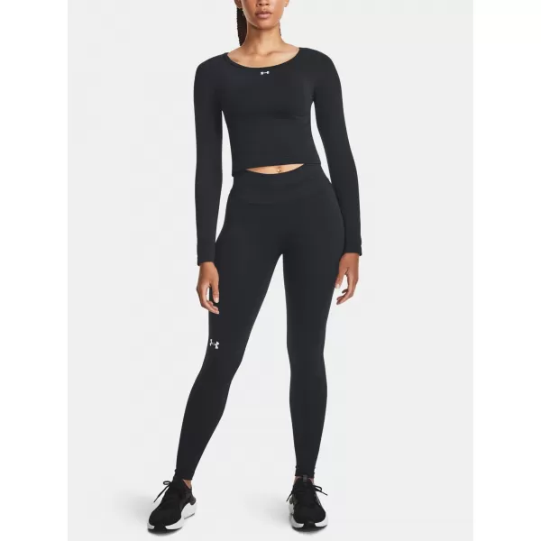  Ženska majica s kratkimi rokavi UNDER ARMOUR TRAIN SEAMLESS LS 1379150-001 ČRNA 