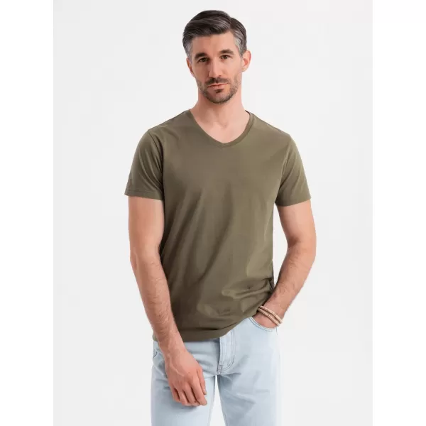  Srajca OMBRE OM-TSBS-0237 TEMNA OLJKA 