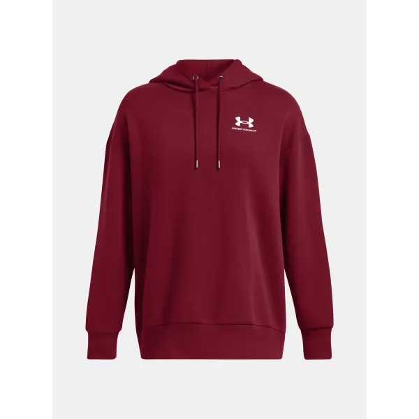  Ženski pulover UNDER ARMOUR ICON FLEECE OS HOODIE 1379495-625 RDEČA 