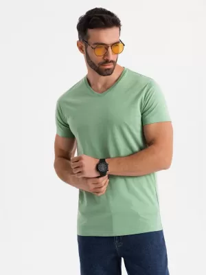Srajca OMBRE OM-TSBS-0237 ZELENO